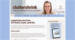 Desktop Screenshot of cluttershrink.com